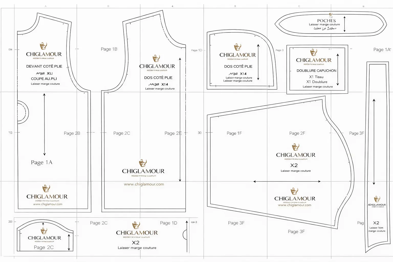 باترون احترافي لعباية صلاة وخروج